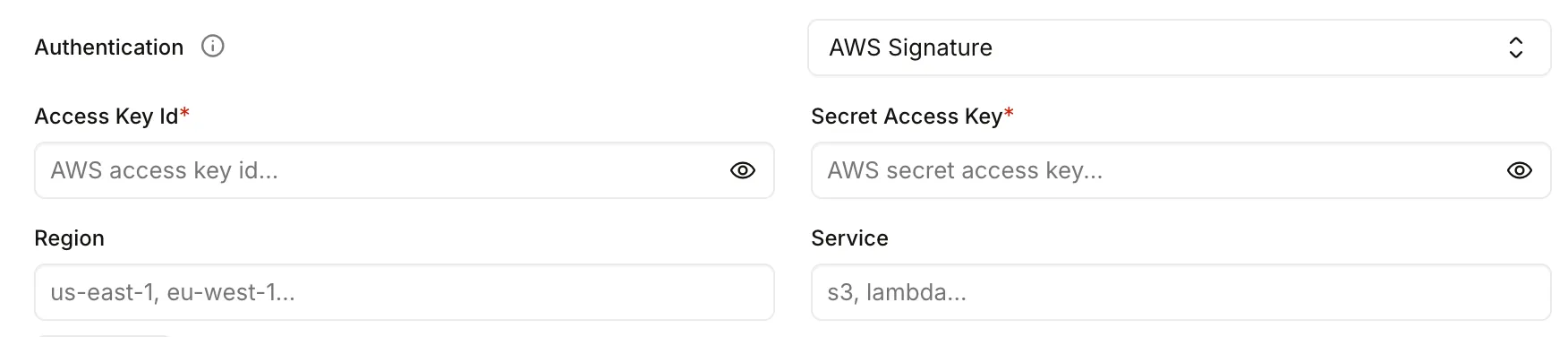 Source and AWS Auth Updates