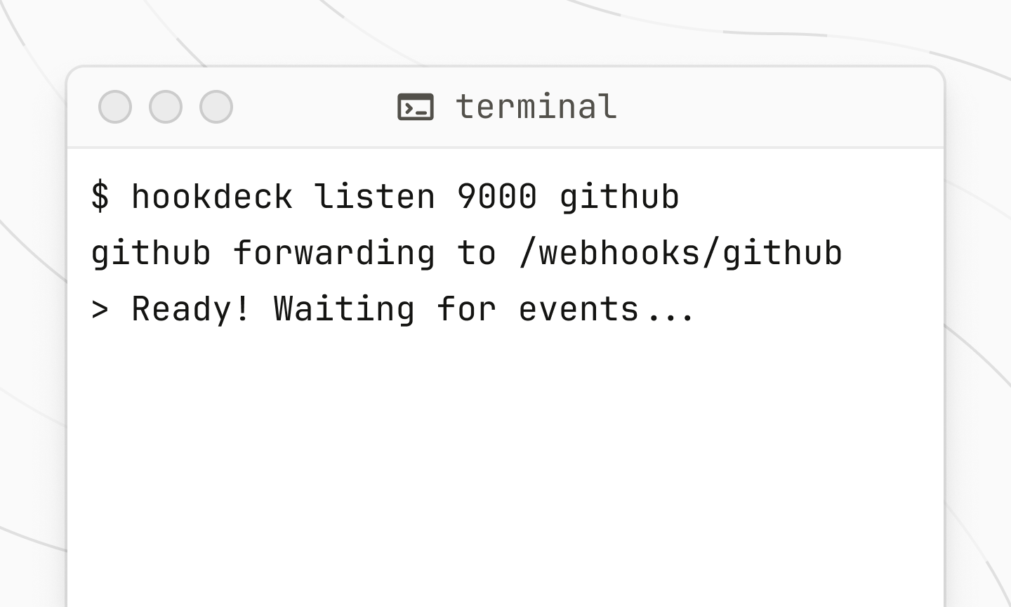 Hookdeck CLI