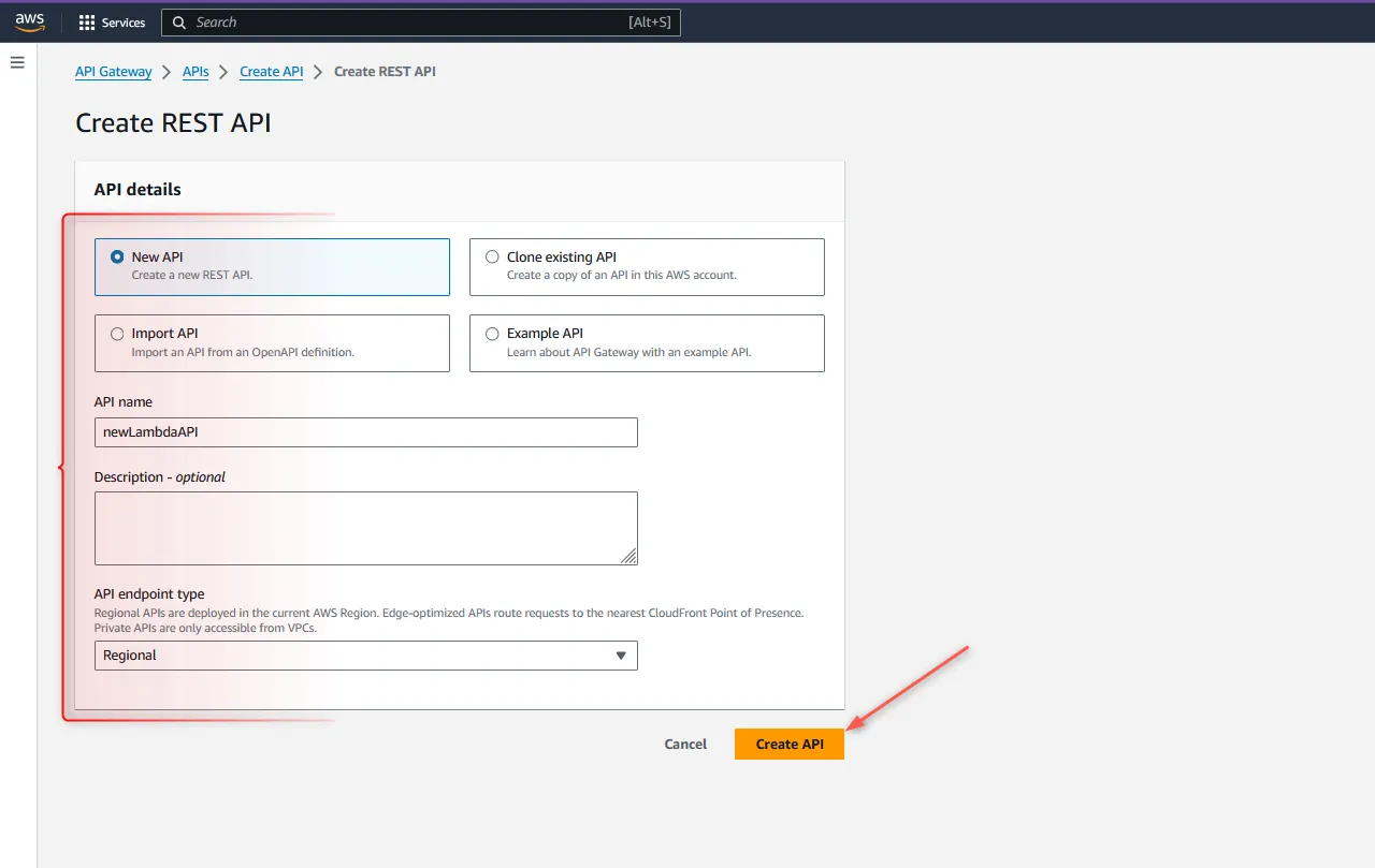 Set up an API gateway
