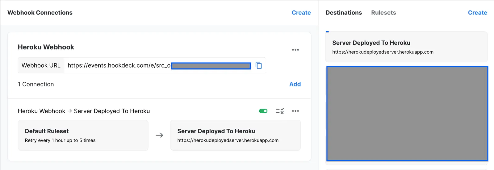Hookdeck setup Heroku to Discord 