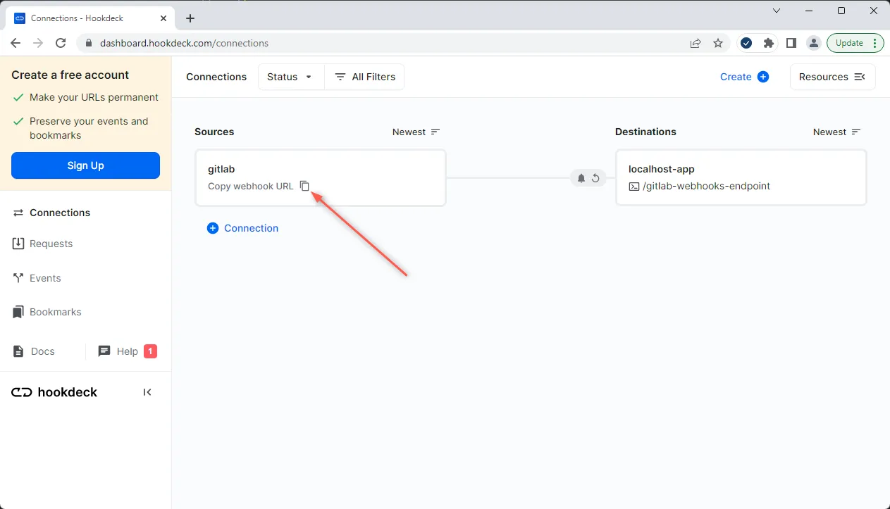 gitlab on hd dashboard