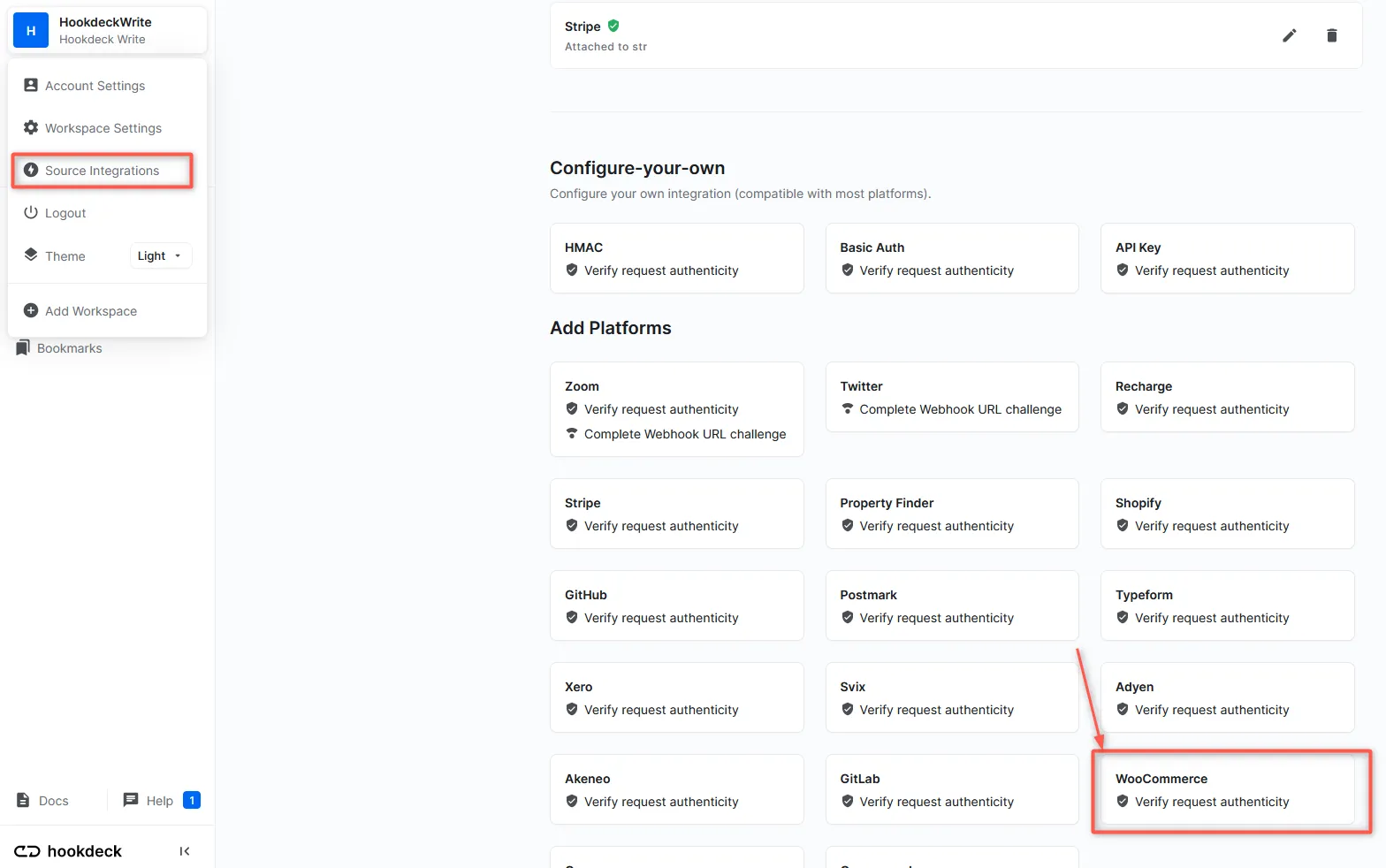 WooCommerce Source Integration