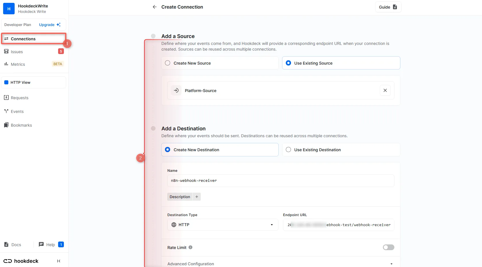n8n Webhook Node URL