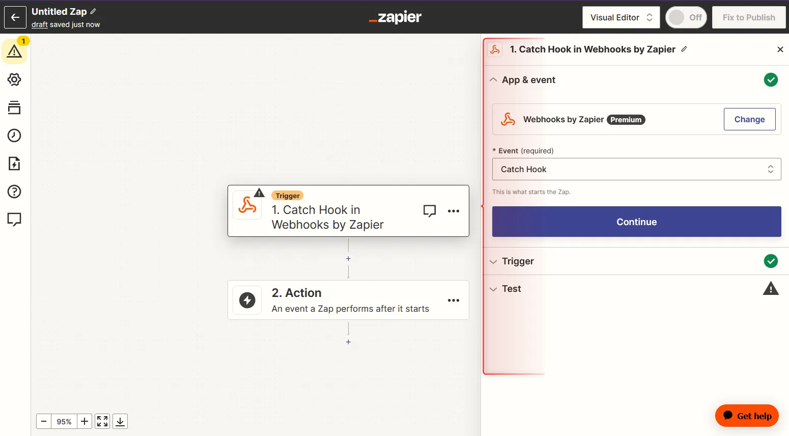 Zapier catch hook