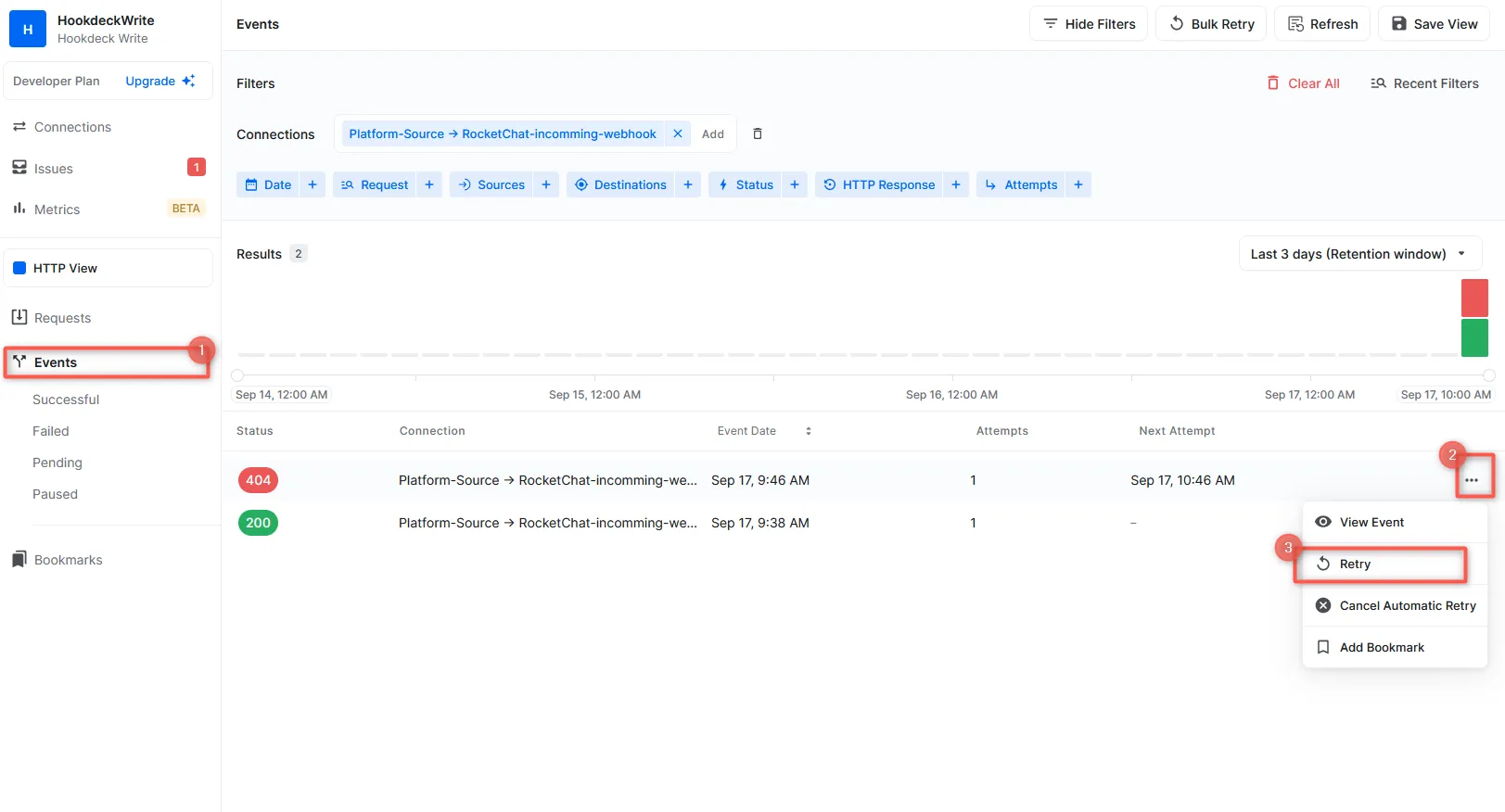 Replay Rocket.Chat webhook