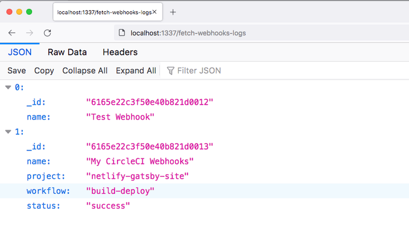 circleci-webhook-logs