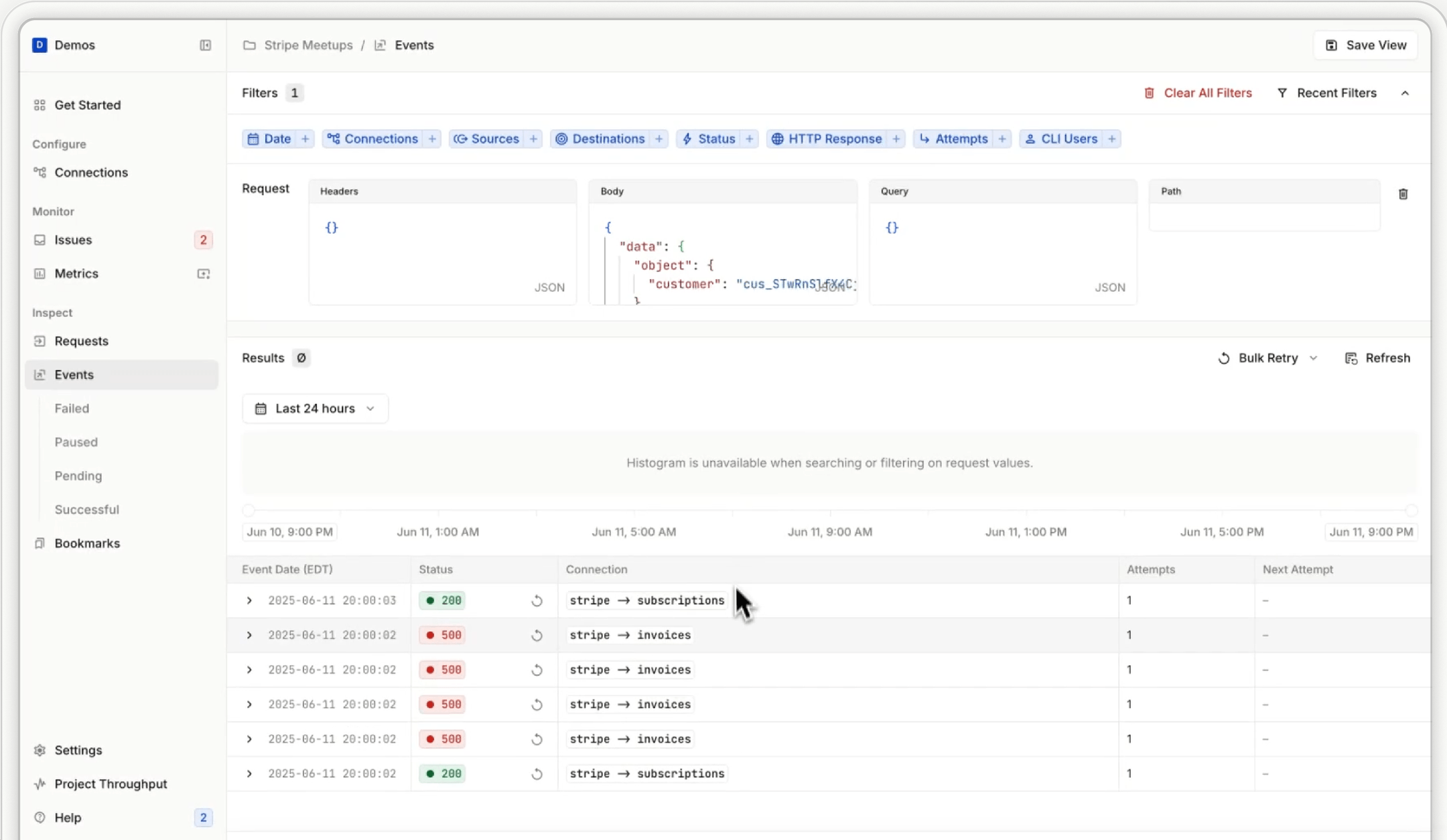 Hookdeck Event Filtering