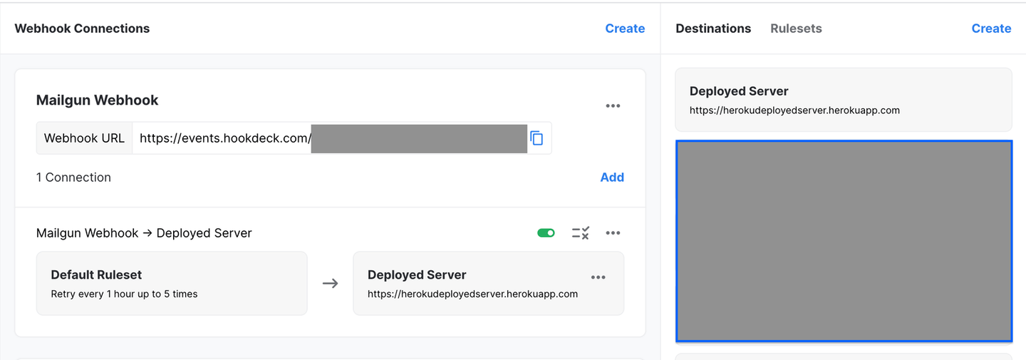 Hookdeck Mailgun webhook integration