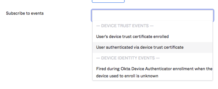 okta event types