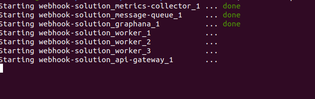 services-startup on docker