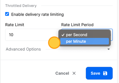 set rate limit period