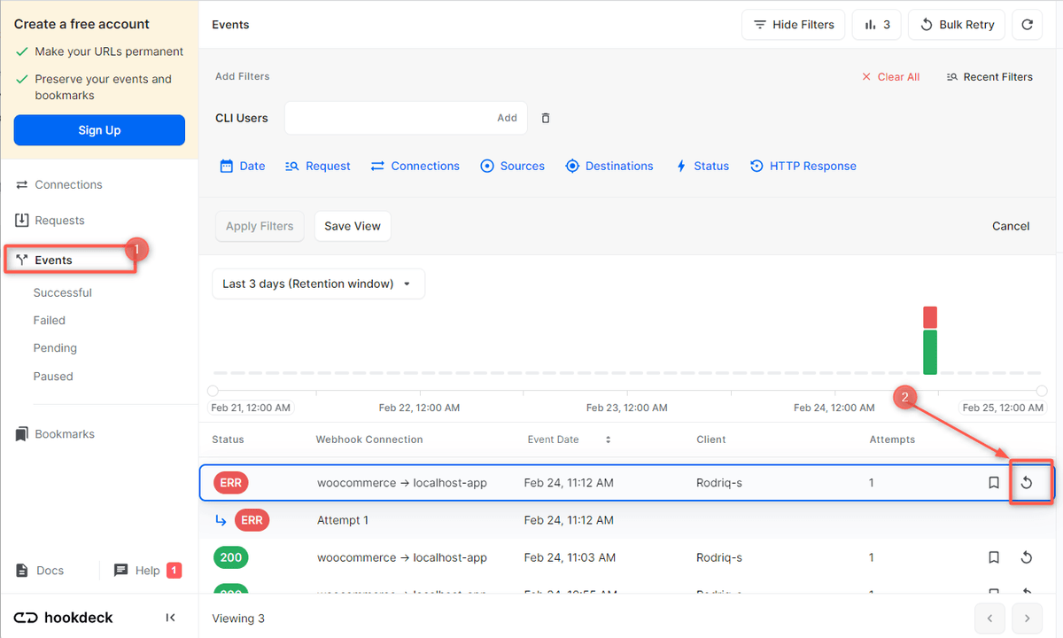 Retry WooCommerce webhook