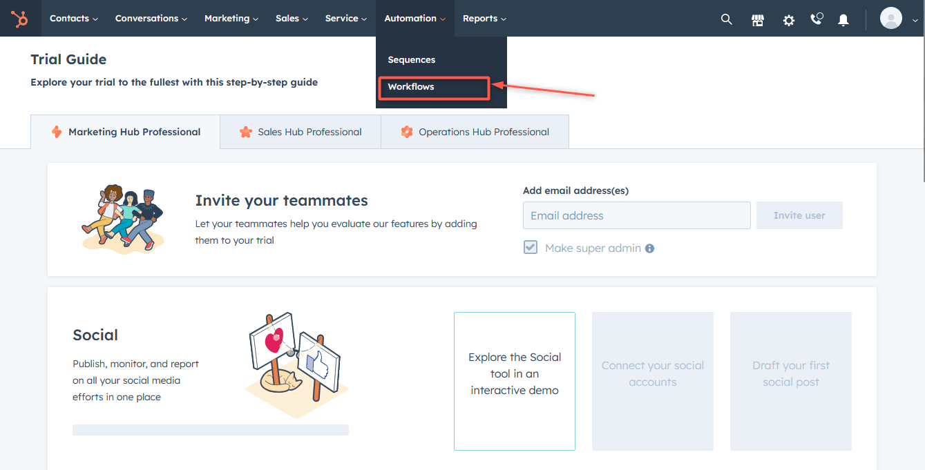 Create HubSpot Workflow