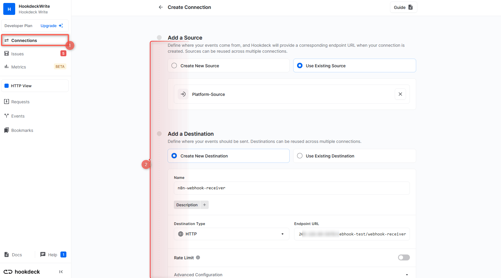 n8n Webhook Node URL