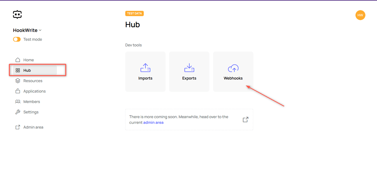 Create Commerce Layer webhook