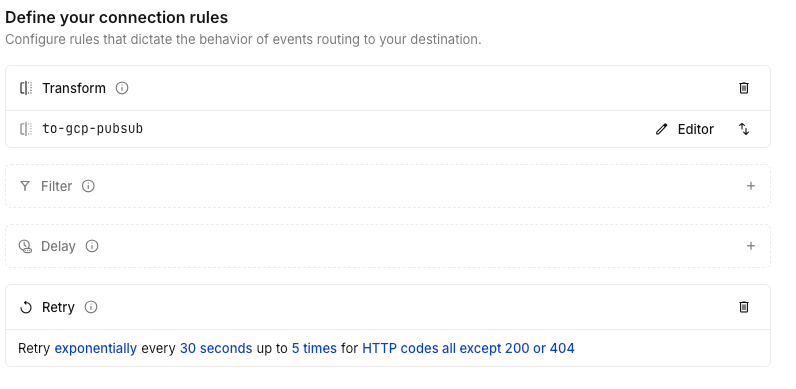 Hookdeck Connection Rules