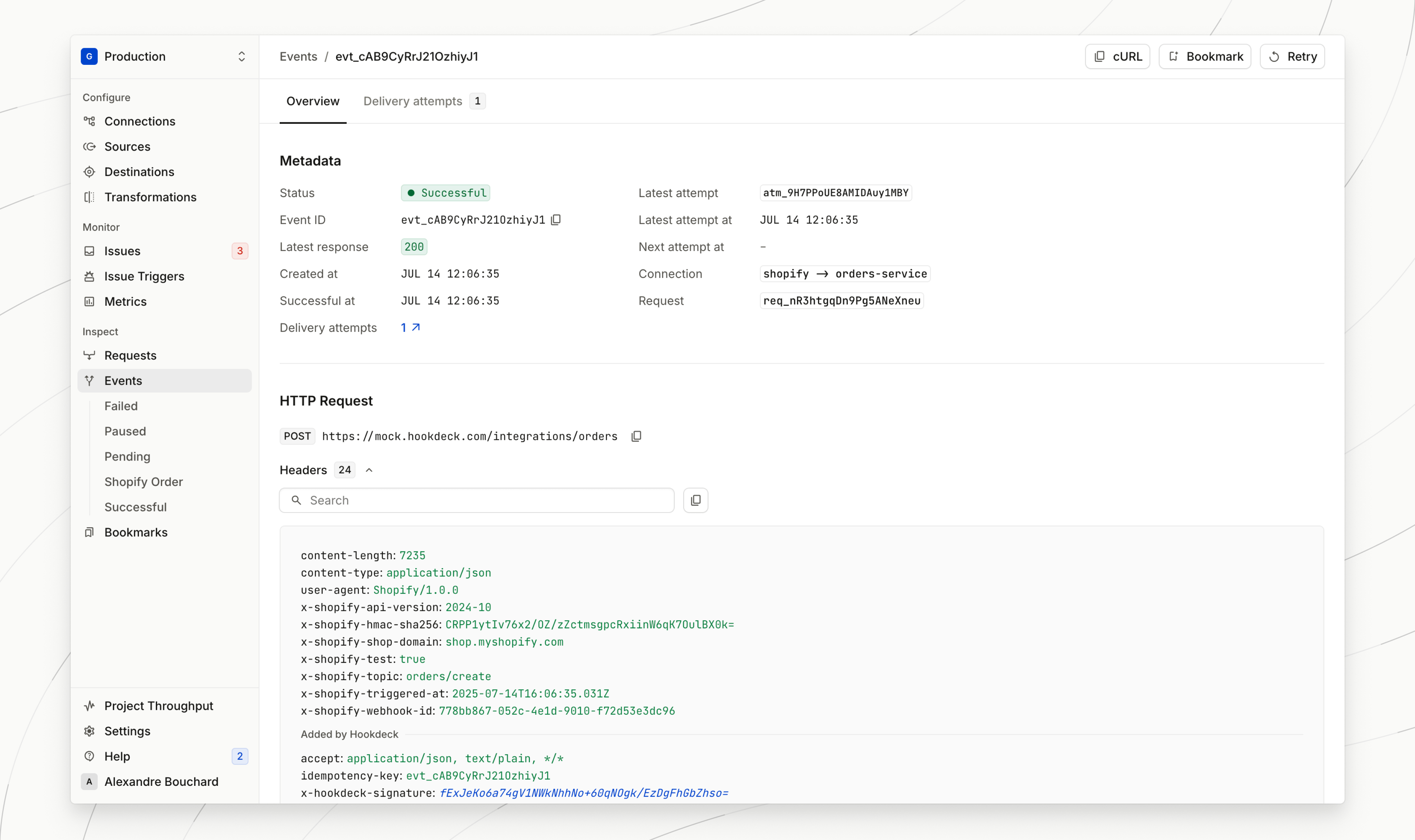 New layout for the metrics page