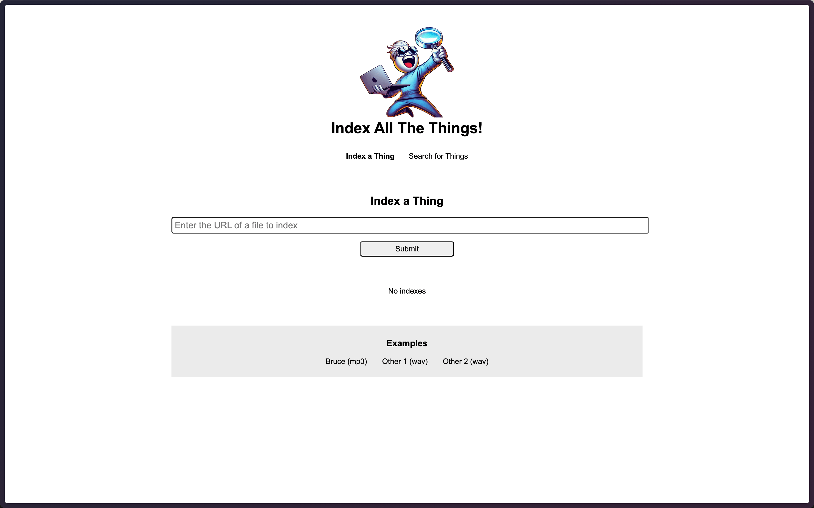 Index All the The Things app