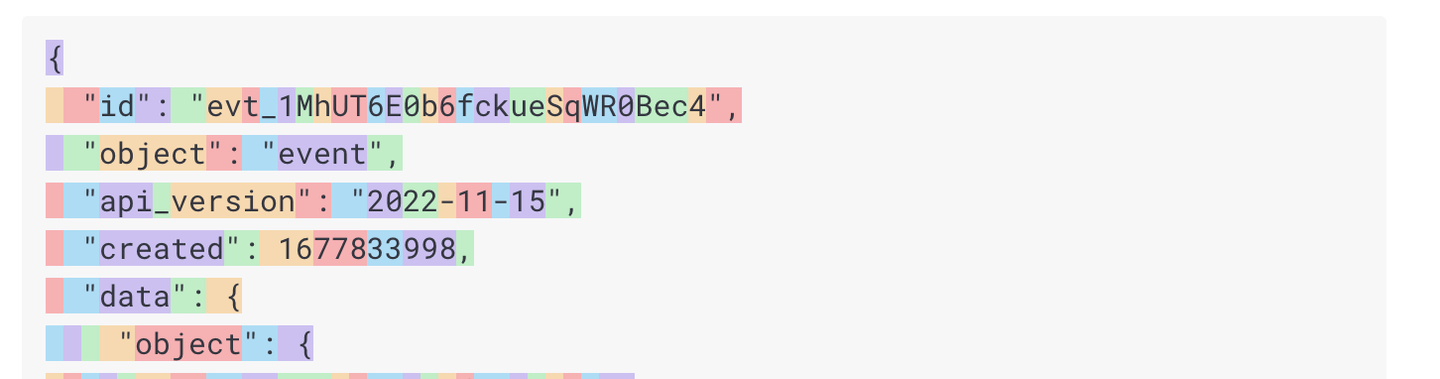 JSON filters screenshot