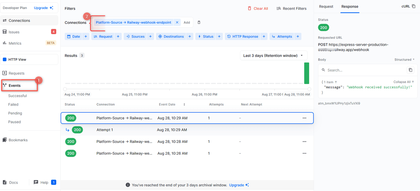 Receive Railway webhook event