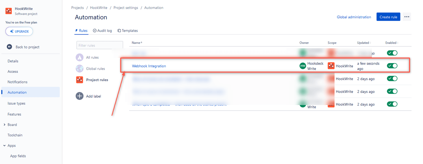 Jira Webhook Automation