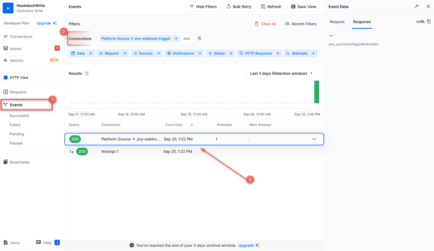 Receive Jira webhook