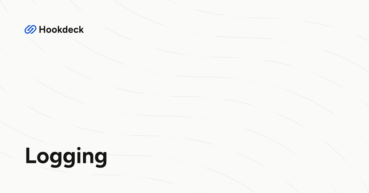 Logging | Outpost Docs